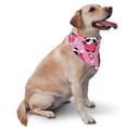 thumbnail image 2 of Naloa Panda Heart Valentine Pink Dog Bandanas 1PC Washable Triangle Dog Scarfs Premium Durable Fabric, for Small Medium Large Dogs and Cats, 2 of 6
