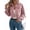 Pink, variant on Womens Fashion Cropped Shackets Corduroy Button Down Crop Jackets Tops Long Sleeve Shirts Trendy 2025 Khaki L