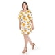 thumbnail image 2 of Vestido floral con manga bombacha Roman Fashion /Tallas Extras, 0900 (Flor amarillo) amarillo 40, 2 of 5