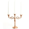 thumbnail image 2 of Koyal Wholesale 3 Arm Metal Candelabra Copper Candle Holder Centerpiece, 2 of 2