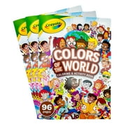 Crayola, Coloring and Activity Book, Colors of the World 96 pages, 3-pack