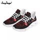 thumbnail image 1 of Noisydesigns - Zapatillas de tenis para mujer con estampado de latidos del corazón, suela blanca, deportivas para mujer, zapatillas de malla transpirables para caminar, 1 of 6