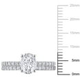 thumbnail image 2 of Everly Women's Created Sapphire 10k White Gold Bridal Set, 2 of 7