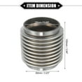 thumbnail image 6 of Car Exhaust Flexible Pipe Bellows 76x100mm 2.99"x3.94" Universal Durable Stainless Steel Silver Tone, 6 of 6