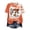 Orange, variant on Women Halloween Shirts Bloody Shirt for Women Funny Crew Neck Short Sleeve Halloween Blood Clothes Gift Blood Splatter Top(Orange,L)