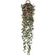 thumbnail image 1 of Plantas colgantes artificiales con flores de rosa, guirnalda de 4.5 pies, flor colgante falsa, cadena verde, pared, hogar, habitación, jardín, boda, interior, exterior, decorativa (no incluye cesta) Ormromra CZJJ-HQ53-1, 1 of 6