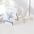 thumbnail image 5 of Decorative Metal Wire Stand, Cookbook Holder, Plate Kitchen And Household Display, Books, Pictures,-Large Size,3 Colors - Golden, 5 of 8