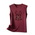 thumbnail image 4 of EGNMCR Camisoles pour Femmes Débardeurs d'Été Décontractés Sans Manches pour Femmes Coupe Régulière Col Rond Imprimé Débardeur Sans Manches, 4 of 5