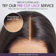 LUVME Blonde Highlight Short Layered Bob Wig Glueless 5x5 Closure Pre-Cut Lace Wig for Adult Women