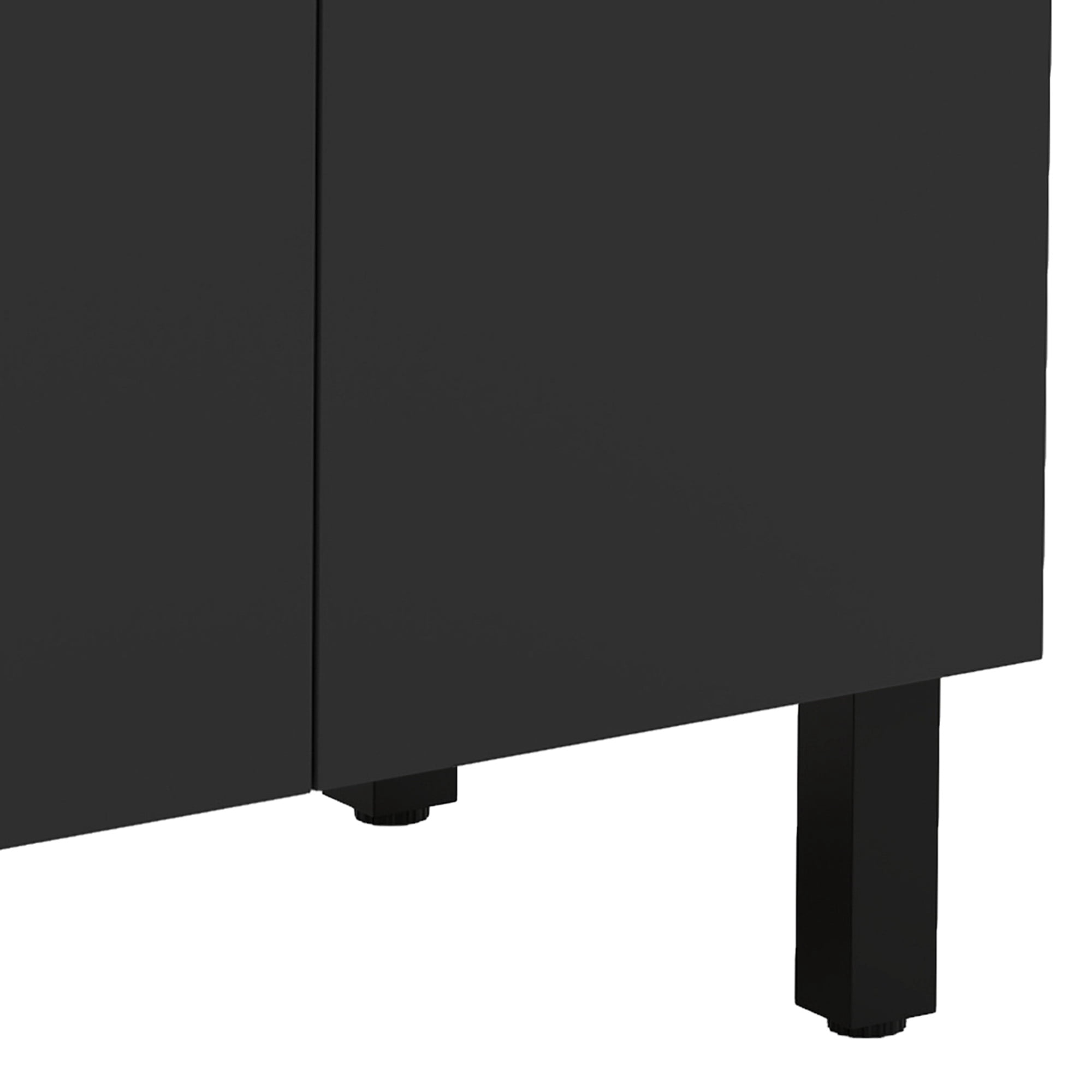 Uforic 24.9" Bathroom Vanity with Top Sink, Modern Free Standing Bathroom Storage Cabinet with Soft Close Door, Black