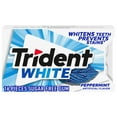 thumbnail image 2 of Trident White Peppermint Sugar Free Gum, 9 Packs of 16 Pieces (144 Total Pieces), 2 of 12