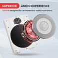 thumbnail image 2 of Subwoofer Lanzar 8, 1000 W, perfil bajo, marino, resistente al agua, 2 of 7