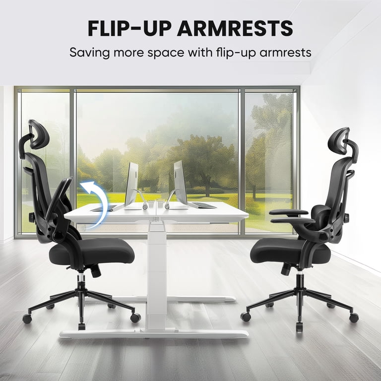 edx Ergonomic Office Chair, Mesh Desk Chair with Lumbar Support