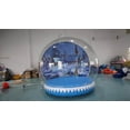 thumbnail image 4 of Inflatable Snow Globe 10ft Christmas Decoration Transparent Bubble Tent with Printed Background, Blower and Pump, Repair kit, 4 of 6