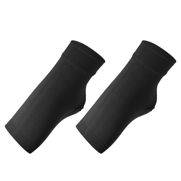 Par de calcetines de compresión de tobillo Unique Bargains negro XXL