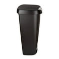 thumbnail image 5 of Umbra 13 gal Brim Plastic Step Soft Close Lid Kitchen Trash Can, Black, 5 of 16