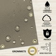 thumbnail image 2 of Covers & All Outdoor Universal Replacement Shade Cover for Canopy Pergola 12 Oz - 100% Waterproof & Weather Resistant Pergola Cover for Patio Porch Deck Balcony with Grommets (4' H x 7' W, Beige), 2 of 7