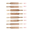thumbnail image 3 of Christmas Embossing Rolling Pin Baking Biscuit Fondant Roller Cookies Biscuit Fondant Cake Dough Engraved Roller, 3 of 7