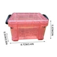 thumbnail image 3 of Candy Color Mini Storage Box, Transparent Small Lock Jewelry Box for Organizing Jewelry, Keys, Cosmetics, Office Supplies, Portable and Cute Storage Solution, 3 of 5