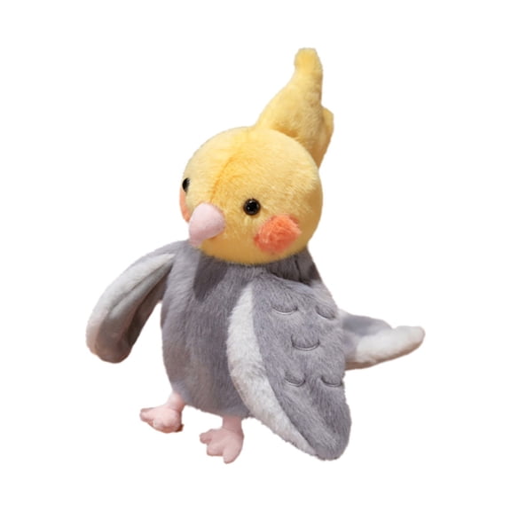 BINGLI 8" Hand Puppet Plush Owl Parrot - Soft Stuffed Animal Interactive Learning Toy for Toddlers Preschoolers, Storytelling Roleplay Dolls for Kids Ages 2-4 Years, Bird Ventriloquist Toy 