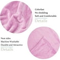 thumbnail image 4 of EVNELE Pink Throw Size Blankets, Fuzzy Lightweight Warm Throw Blanket for Couch, Sofa, Pet, Bed, 50 x 60 inch, 4 of 6