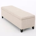 thumbnail image 2 of Sarelia Bench Storage Ottoman (Light Beige), 2 of 4