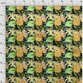 thumbnail image 3 of oneOone Cotton Jersey Orange Fabric Florals Craft Projects Decor Fabric Printed By The Yard 58 Inch Wide-E4S, 3 of 4