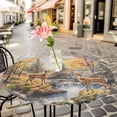 thumbnail image 6 of Autumn Forest Deer Round Tablecloth for 36-44 Inch Tables, Fitted Table Cover with Elastic Edge, Elk River Mountain Waterproof Outdoor Table Cloth Protector for Patio Garden Dinner Picnic, 6 of 9