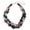 black, variant on Boho Chunky Beaded 2 Layer Statement Necklace, 18" Adjustable Bead Necklace Collar Necklace for Women Daily Party Jewelry (NK_10384_Black)