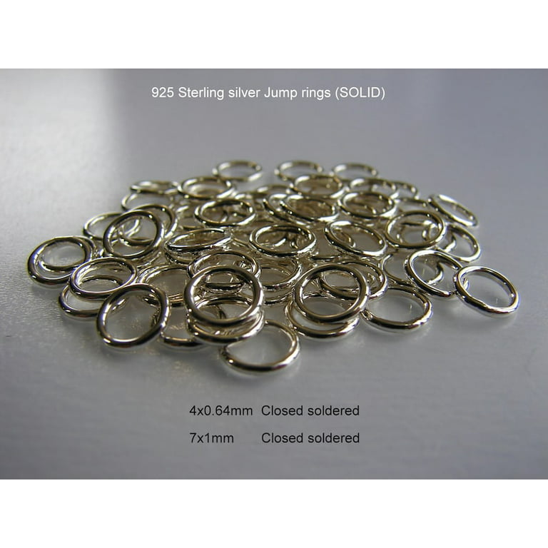 30 Sterling Silver Split Rings 4mm 5mm 6mm 7mm 8mm for 925 Silver Jewelry  Making
