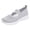 Grey, variant on Women's Ortho Nursing Non Slip Work Shoes Comfortable Arch Support Memory Foam Slip on Driving Loafers Casual Walking Sneakers Fall Black Size 6.5