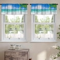 thumbnail image 2 of LALILO Kitchen Curtain Valance Beach Beautiful Sea With Rod Pocket Window Curtain 52"x 18" Set of 2, 2 of 5