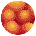 thumbnail image 1 of Momeni New Wave 7'9" X 7'9" Tapis Contemporain Rond en Laine Touffetée à la Main en Orange, 1 of 4