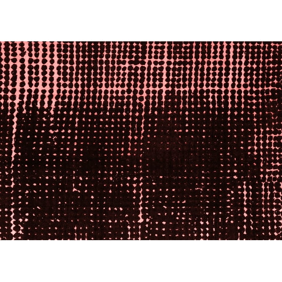 Ahgly Company Indoor Rectangle Abstract Red Modern Area Rugs, 8' x 12'