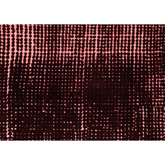 Ahgly Company Indoor Rectangle Abstract Red Modern Area Rugs, 5' x 7'