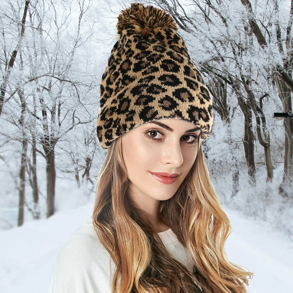 HEANUJJ Women's Knitted Coffee Beanie 1 Piece Winter Warmth Retention Hat for Shopping Mall Style