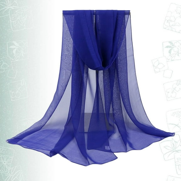 HOOWIFFY Scarves Dark Blue Premium Polyester Fiber Stylish and Fashion