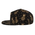thumbnail image 3 of Bingfone Baseball Cap,Snapback Trucker Hat for Men & Women with Adjustable-Gold Glitter Pineapples, 3 of 9