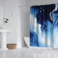 thumbnail image 2 of Blue White Marble Pattern Shower Curtain 72"x72" ,Bathroom Decorative Shower Curtains Set with 12 Hooks,Modern Waterproof Washable Shower Curtain, 2 of 6