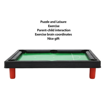 Qiilu Portable Mini Pool Table American Billiard Tables Desktop
