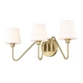thumbnail image 4 of Yep by Golden Lighting Kennedy 3-light Vanity in Brushed Champagne Brass, 4 of 6