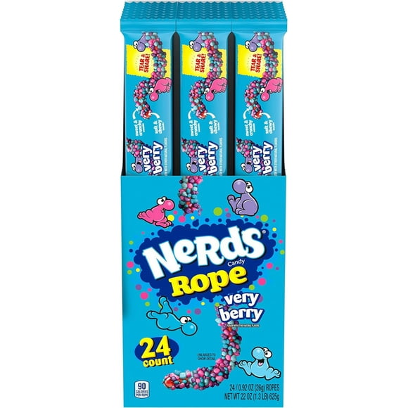 Nerds Rope Very Berry, 26g (0.92oz) - Pack of 24