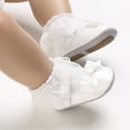 thumbnail image 4 of Yoyauz Baby Girl Mary Jane Shoes Anti Slip Rubber Sole Ballet Slippers Princess Dress Wedding Shoes Newborn Kids Shoes Toddler Shoes（0-12 Month）, 4 of 8