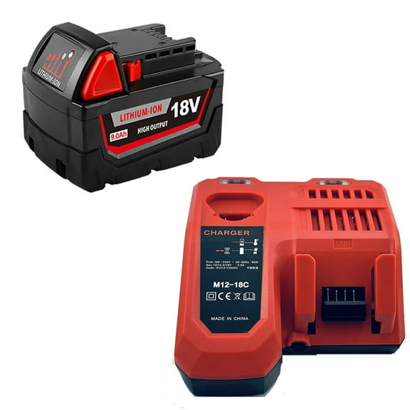 【NEW】M12-18C 1Pack and M18 1Pack 9000mAh 18V Replacement Battery with electric tools M-18 Battery Pack Compatible with 48-11-1890,48-11-1850, 48-11-1828, 48-11-1820,48-11-1815 Cordless Tools
