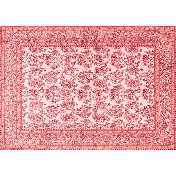 Ahgly Company Indoor Rectangle Persian Red Traditional Area Rugs, 8' x 10'