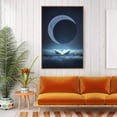 thumbnail image 2 of IDEA4WALL Framed Canvas Wall Art for Living Room, Bedroom Moon with Bright Canvas Prints for Modern Home Decoration Ready to Hang, 2 of 4