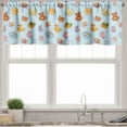 thumbnail image 3 of Ambesonne Cartoon Valance & Curtain, Sun Ribbon Teddy Bear Art, 55"x24", Pale Blue Cinnamon, 3 of 6