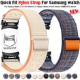 thumbnail image 2 of Nylon Strap For Samsung galaxy watch 4/6Classic 47MM 43mm 42 46mm Quick Fit Bracelet Galaxy Watch 4 5 6 40 44mm 5Pro 45mm canvas band, 2 of 6