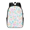 thumbnail image 3 of YFYANG 17" Laptop Backpack, Colorful Line Texture Fashion Travel Work Backpack with USB and Headphone Cable Interface for Men and Women, 3 of 6