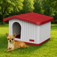 thumbnail image 4 of Casa para Perro o Gato Pequeño Plástico para Exterior Térmica Ventilada con Piso Elevado 60X51X41, 4 of 8